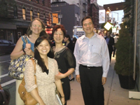 Wei and Mailing goodbye party